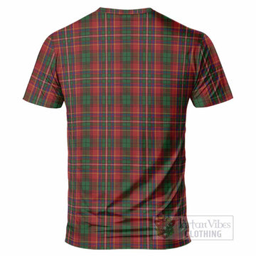 Innes Tartan Crest T-Shirt Ferocious Lion Style
