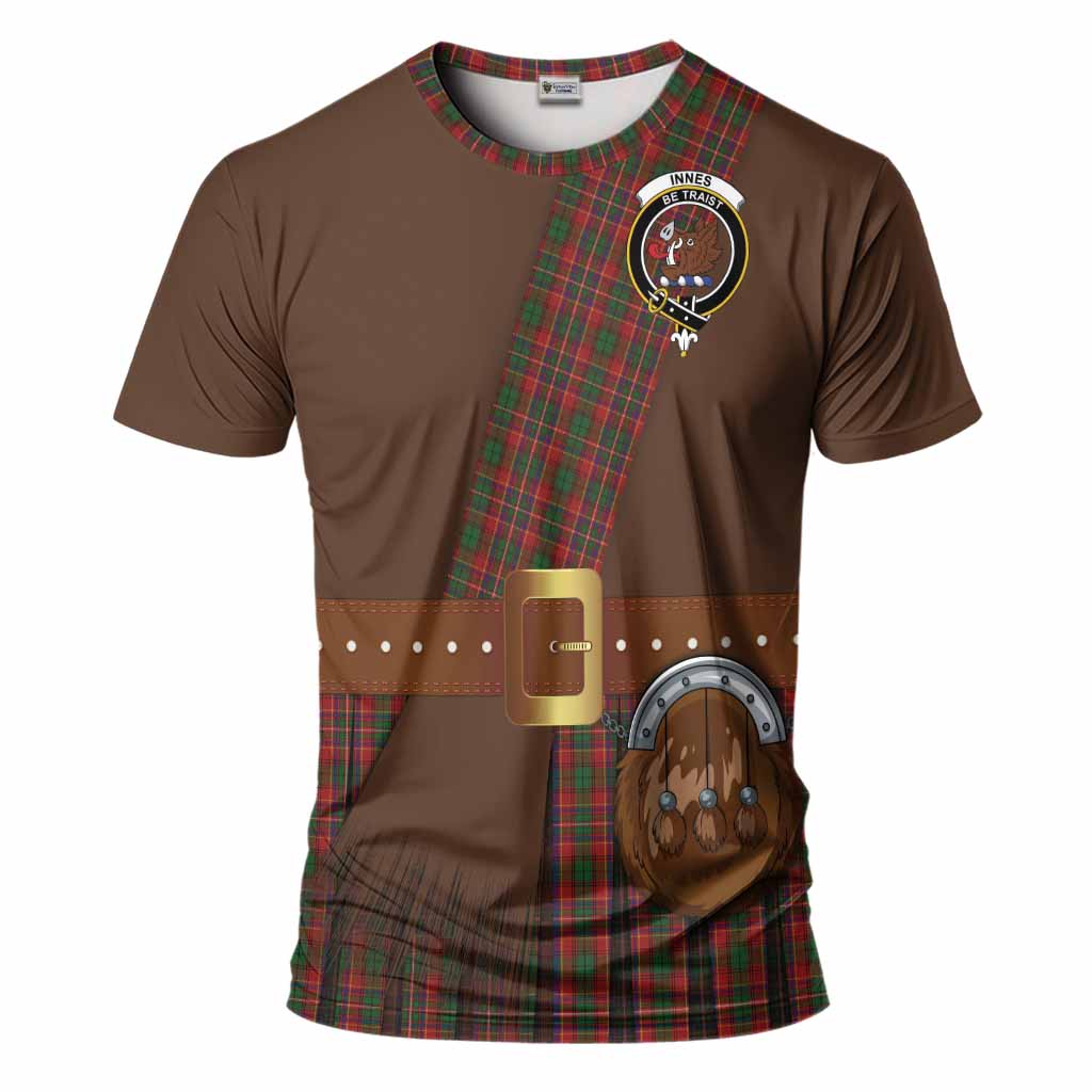 Innes Tartan Crest T-Shirt Kilt Costume Style