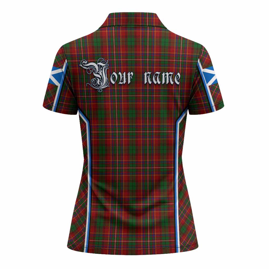 Innes Tartan Crest Women's Polo Shirt Scotland Coat of Arm Flag Style - Tartan Vibes Clothing