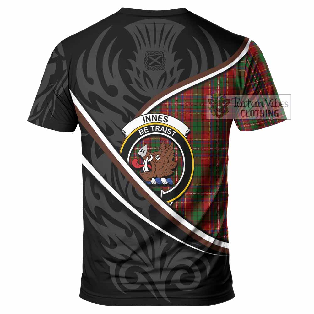 Innes Tartan Family Crest T-shirt Celtic Scottish Thistle Floral - Tartan Vibes Clothing