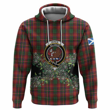 Innes Tartan Hoodie Thistle Scottish Spirit