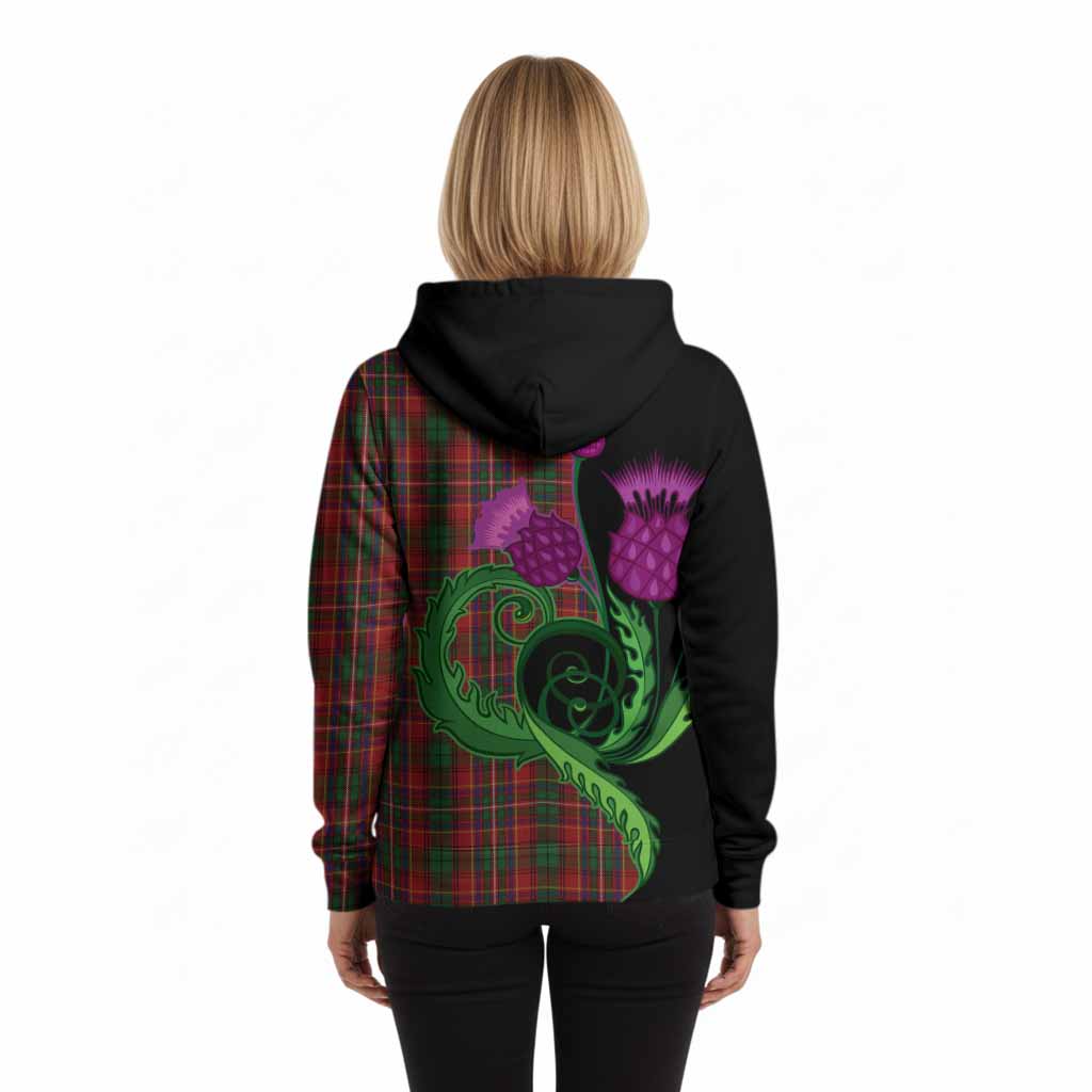 Innes Tartan Hoodie Traditional Scottish Thistle