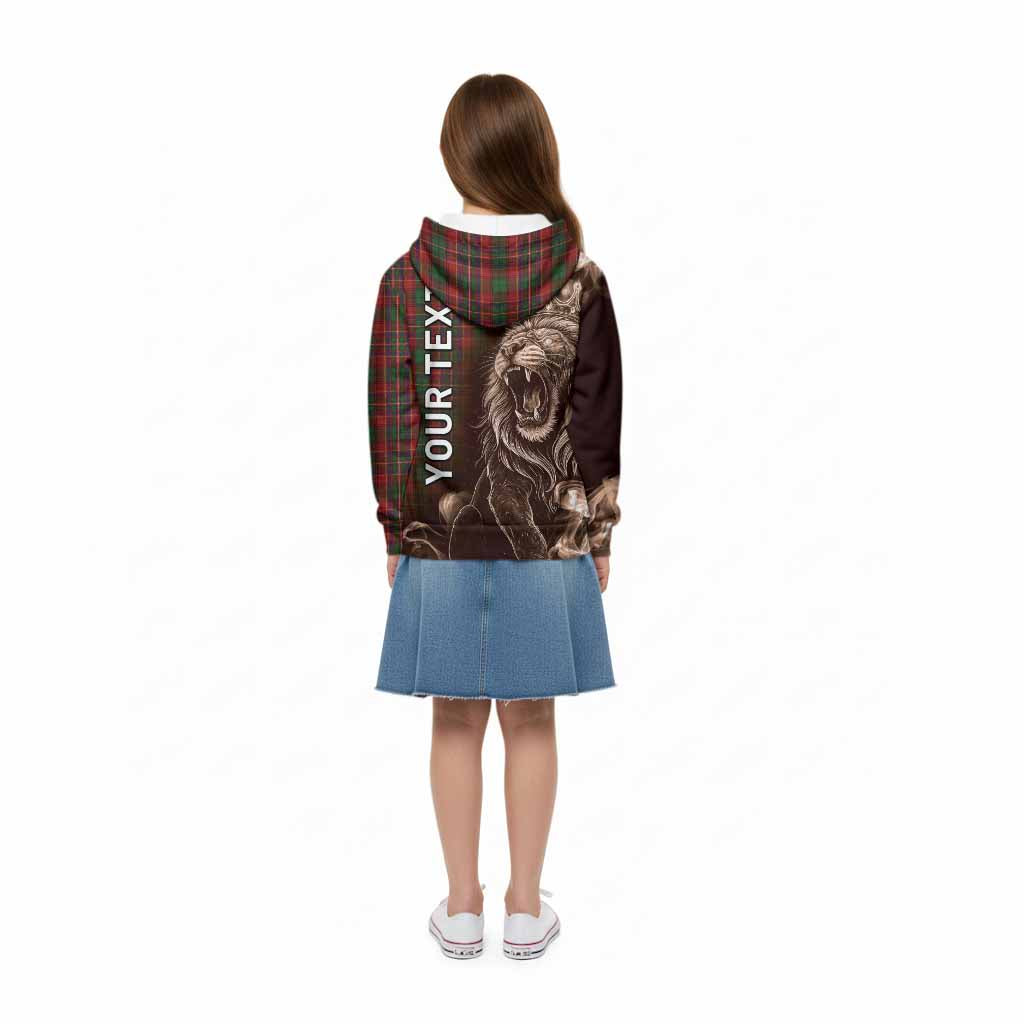 Innes Tartan Kid Hoodie Roaring Lion Heritage