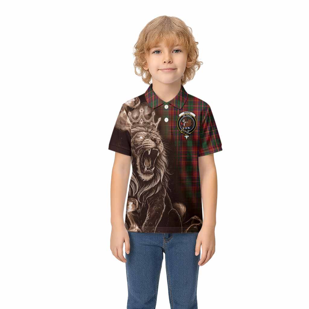 Innes Tartan Kid Polo Shirt Roaring Lion Heritage