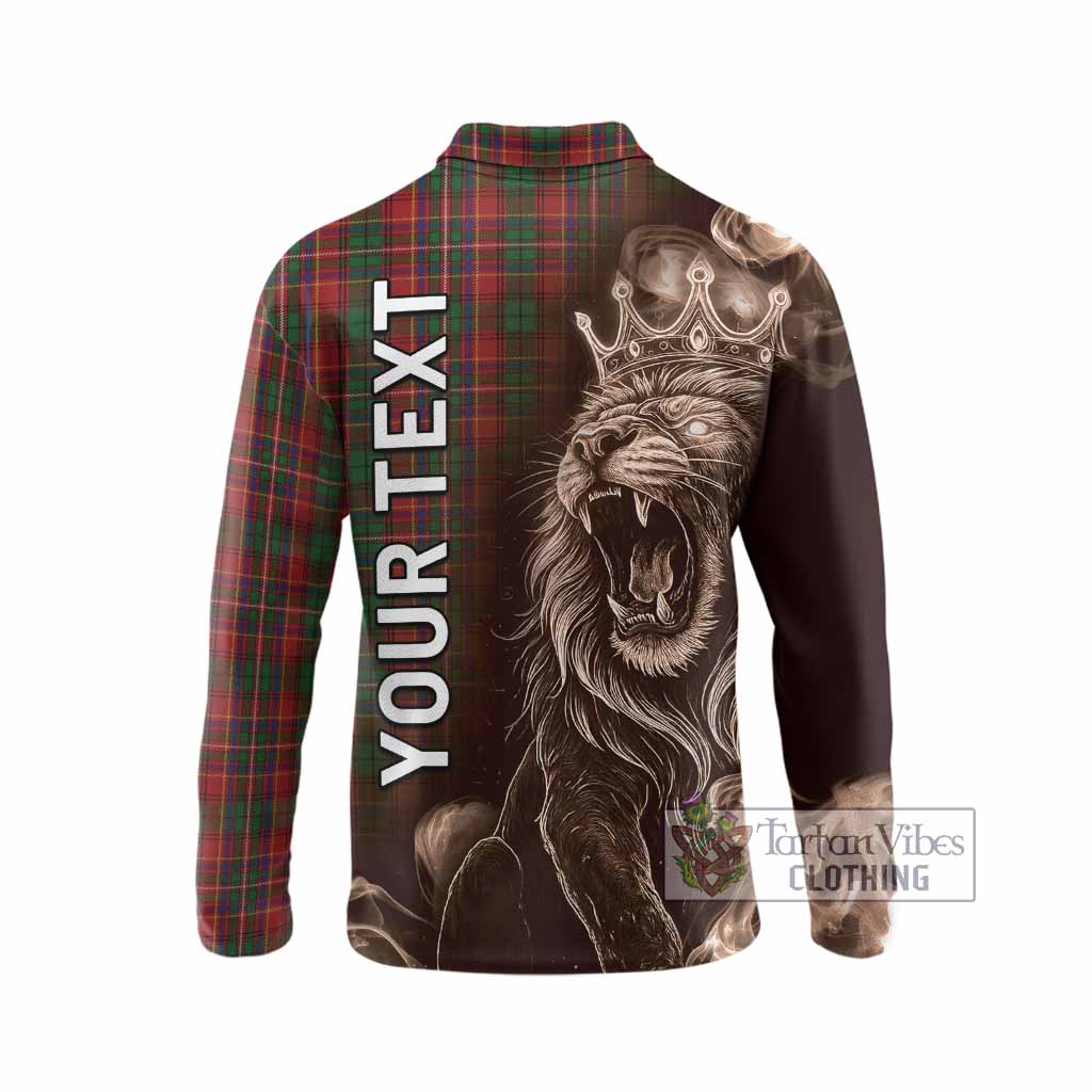 Innes Tartan Long Sleeve Polo Shirt Roaring Lion Heritage