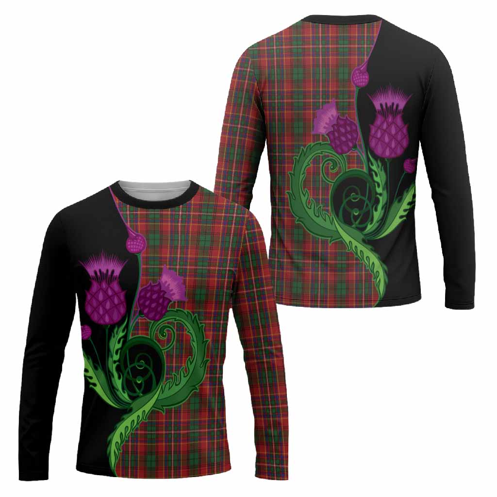 Innes Tartan Long Sleeve T-Shirt Traditional Scottish Thistle