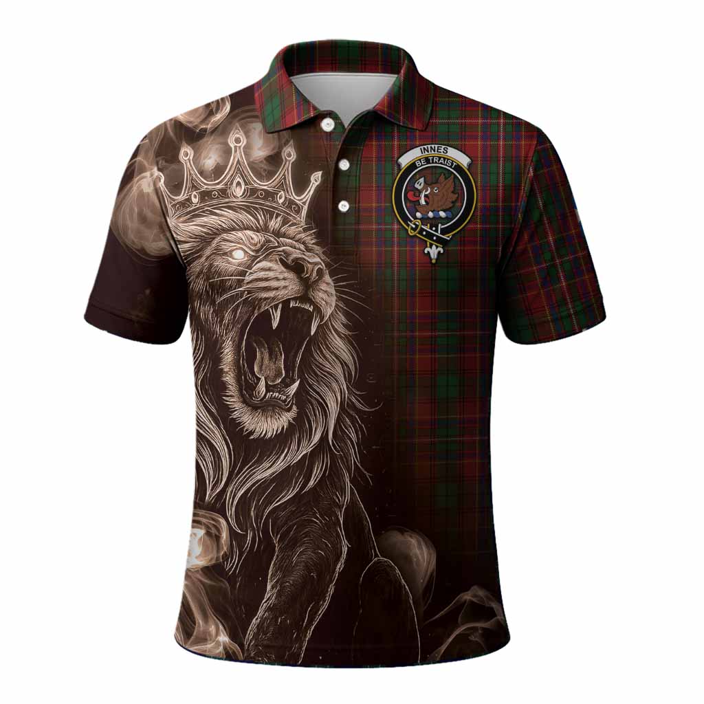 Innes Tartan Polo Shirt Roaring Lion Heritage