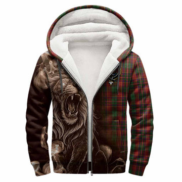 Innes Tartan Sherpa Hoodie Roaring Lion Heritage