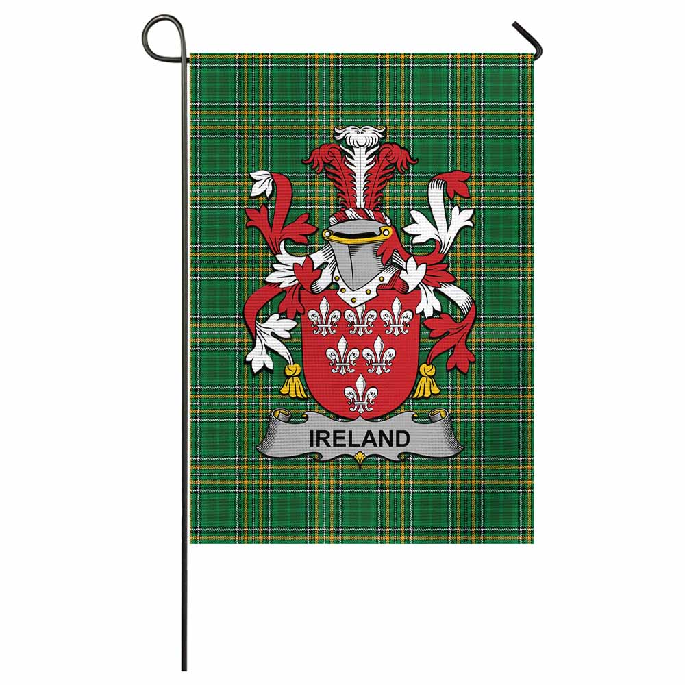 Ireland Irish Clan Tartan Flag with Coat of Arms