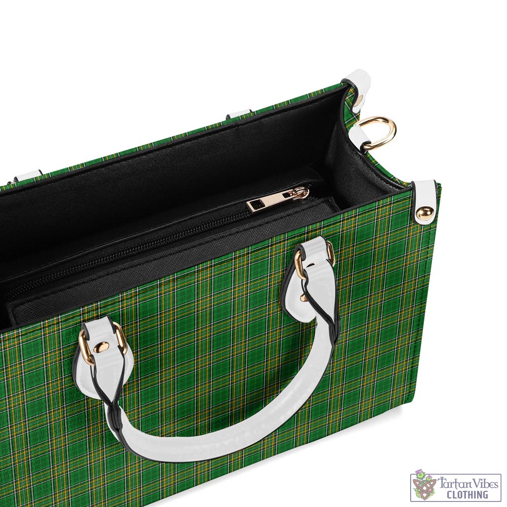 Tartan Vibes Clothing Ireland National Tartan Luxury Leather Handbags