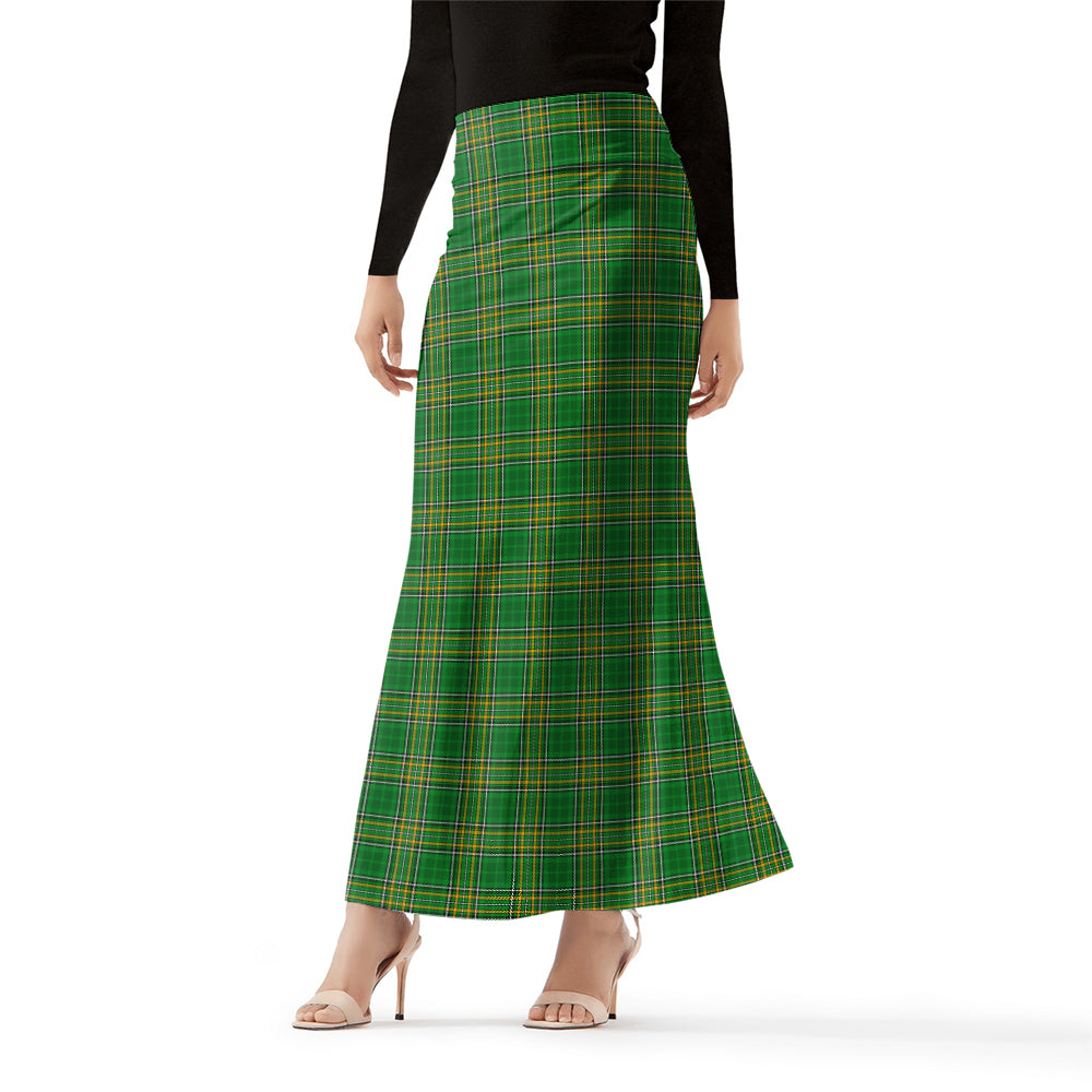 Ireland National Tartan Womens Full Length Skirt Female - Tartan Vibes Clothing