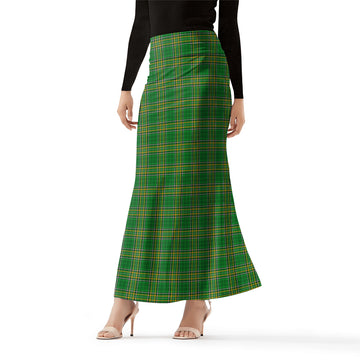 Ireland National Tartan Womens Full Length Skirt Female - Tartan Vibes Clothing