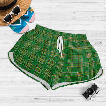 Ireland National Tartan Womens Shorts 4XL - Tartan Vibes Clothing