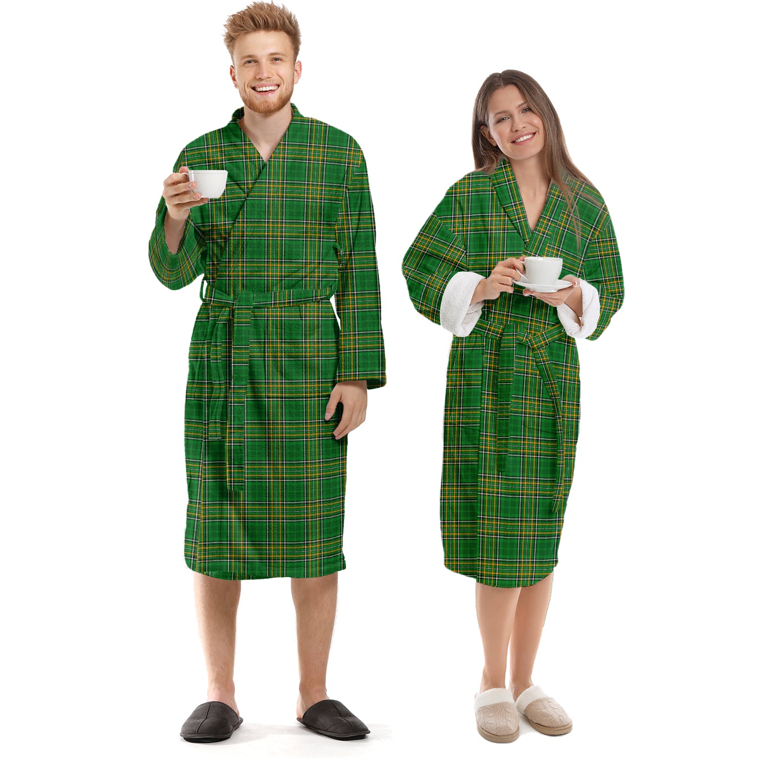 ireland-national-tartan-bathrobe