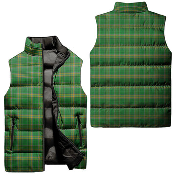 Ireland National Tartan Sleeveless Puffer Jacket