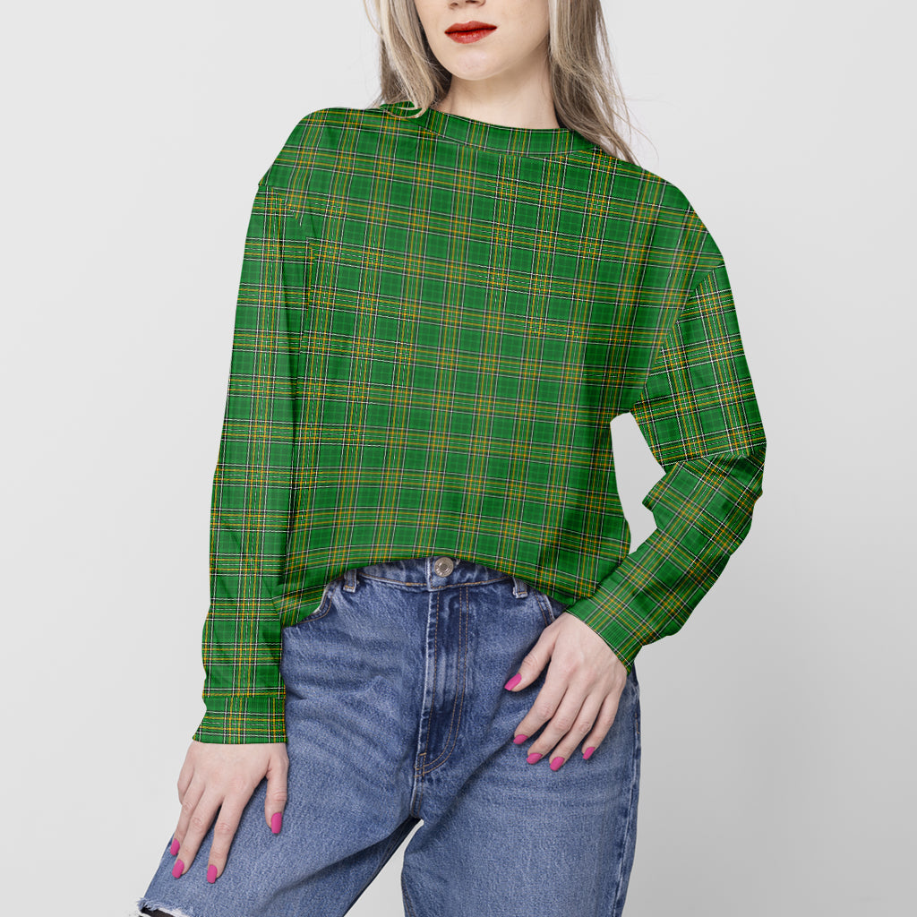 Ireland National Tartan Sweatshirt Unisex - Tartan Vibes Clothing
