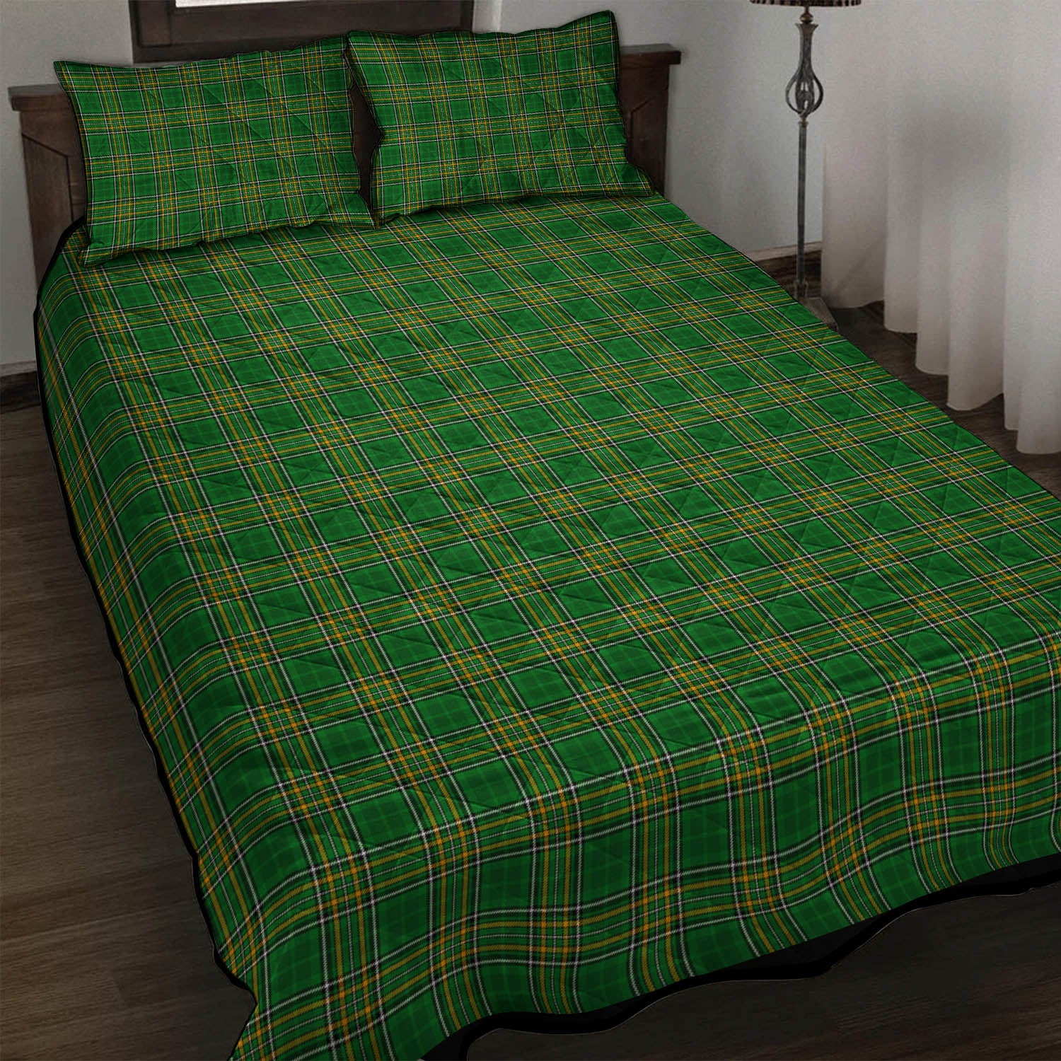 Ireland National Tartan Quilt Bed Set - Tartanvibesclothing