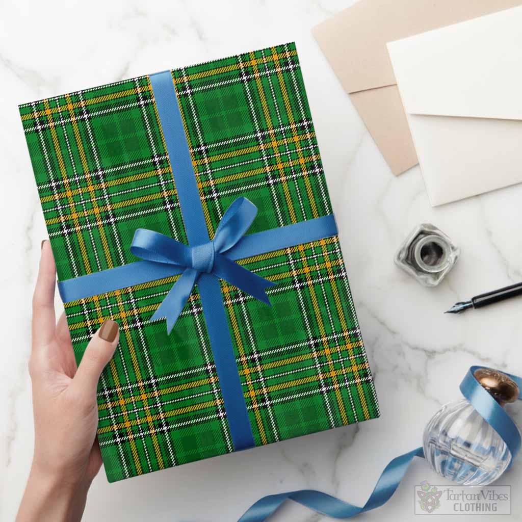 Ireland National Classic Tartan Wrapping Paper, Classic Scottish Plaid Gift Wrap