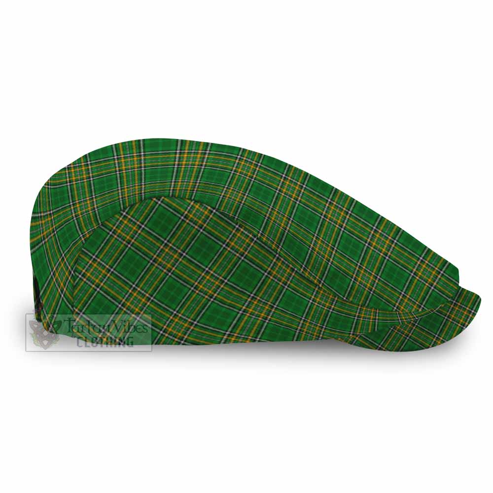 Ireland National Tartan Jeff Cap, Tartan Flat Cap