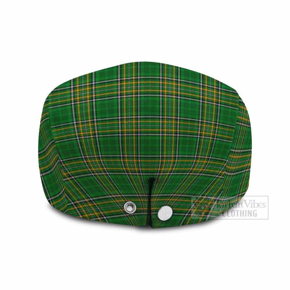 Ireland National Tartan Jeff Cap, Tartan Flat Cap