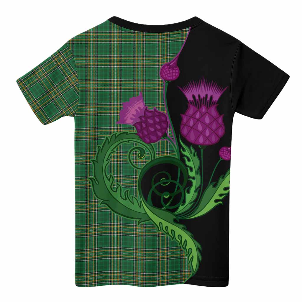 Ireland National Tartan Kid T-shirt Traditional Scottish Thistle