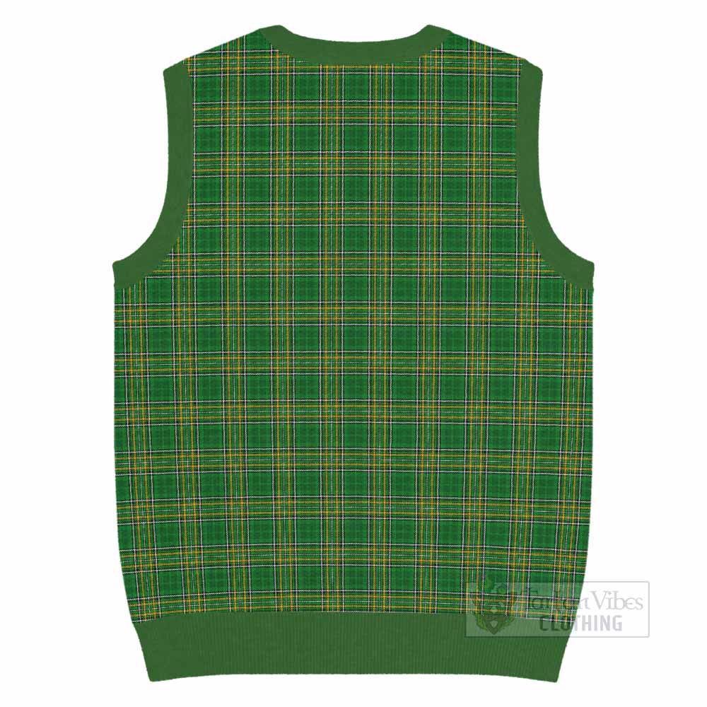 Ireland National Tartan Knitted V-Neck Vest - Tartan Vibes Clothing