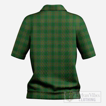 Ireland National Tartan Women’s Polo Sweater Top
