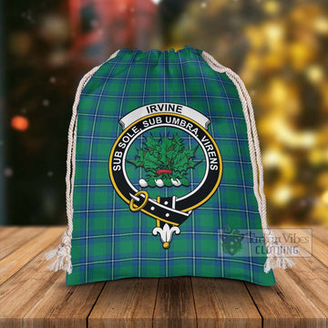 Tartan Vibes Clothing Irvine Tartan Christmas Santa's Bag with Family Crest