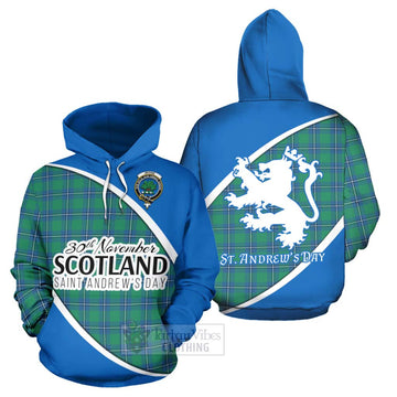 Irvine Family Crest Tartan Hoodie Celebrate Saint Andrew's Day in Style
