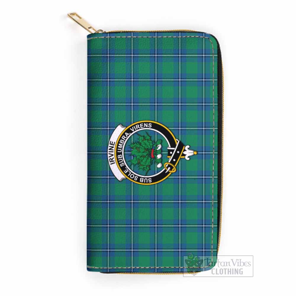 Tartan Vibes Clothing Irvine Tartan Women's Leather Wallet with Family Crest