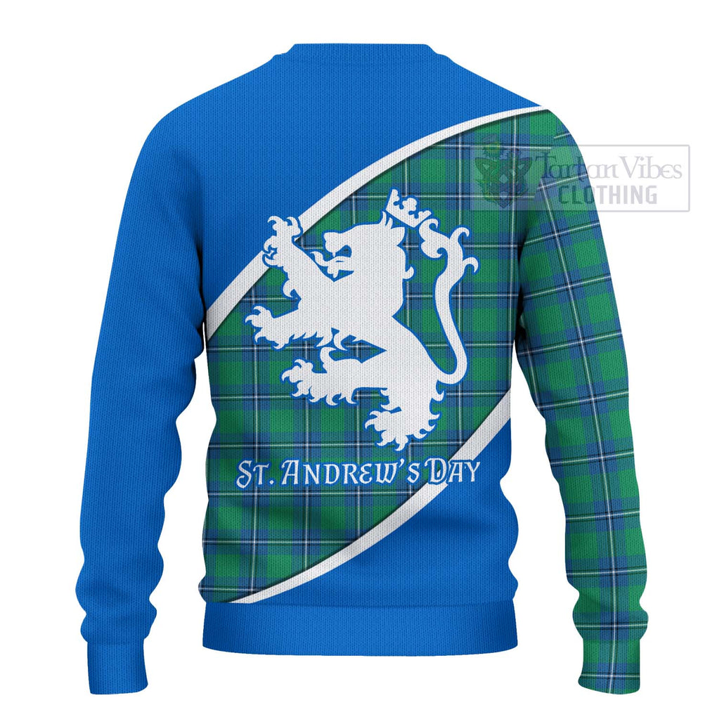Tartan Vibes Clothing Irvine Family Crest Tartan Knitted Sweater Celebrate Saint Andrew's Day in Style