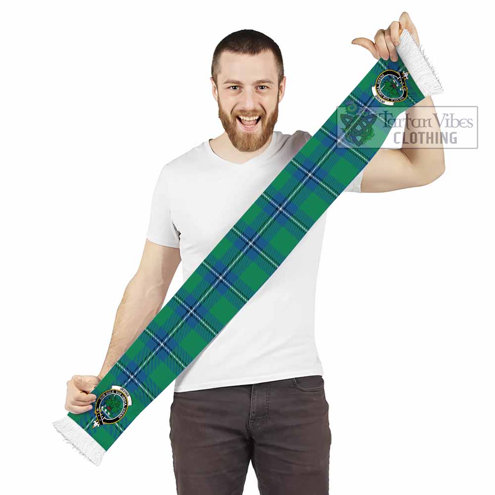 Tartan Vibes Clothing Irvine Tartan Ruffneck Scarf with Family Crest