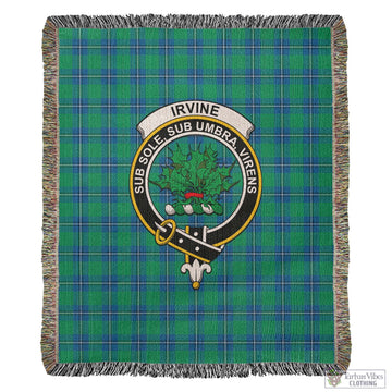 Irvine Ancient Tartan Woven Blanket with Family Crest