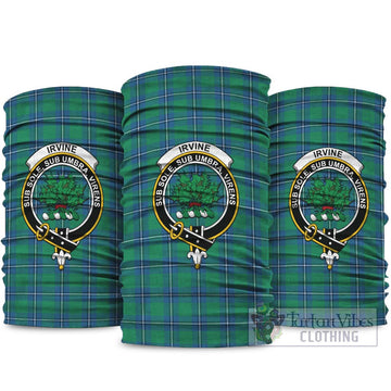 Irvine Tartan Neck Gaiters, Tartan Bandanas, Tartan Head Band with Family Crest