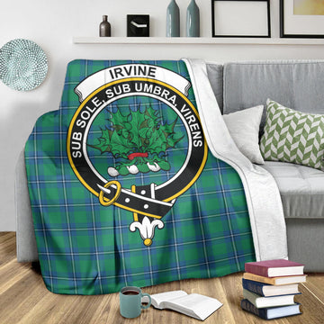 Irvine Tartan Blanket with Family Crest