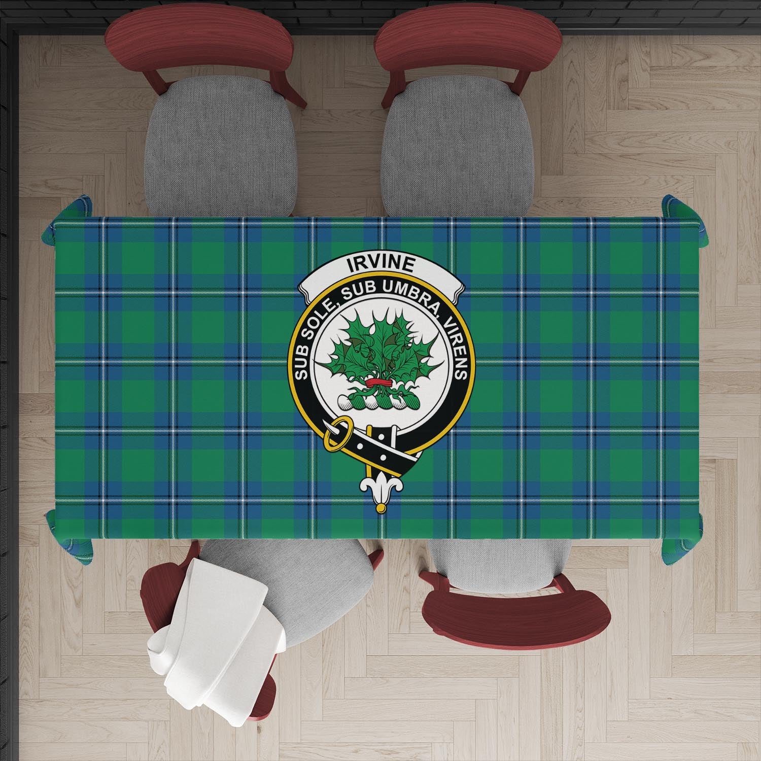 irvine-ancient-tatan-tablecloth-with-family-crest