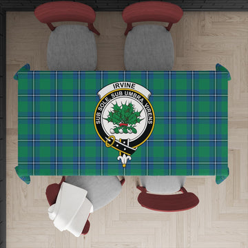 Irvine Tartan Tablecloth with Family Crest