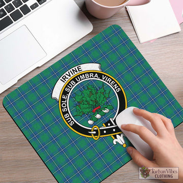 Irvine Ancient Tartan Mouse Pad with Family Crest