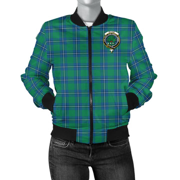 Irvine Ancient Tartan Bomber Jacket with Family Crest