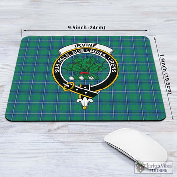 Irvine Ancient Tartan Mouse Pad with Family Crest