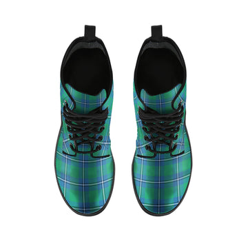 Irvine Tartan Leather Boots