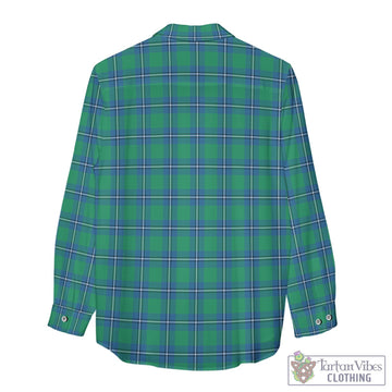 Irvine Ancient Tartan Womens Casual Shirt with Family Crest