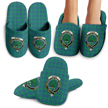 Irvine Ancient Tartan Home Slippers with Family Crest