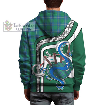 Irvine Tartan Hoodie with Epic Bagpipe Style