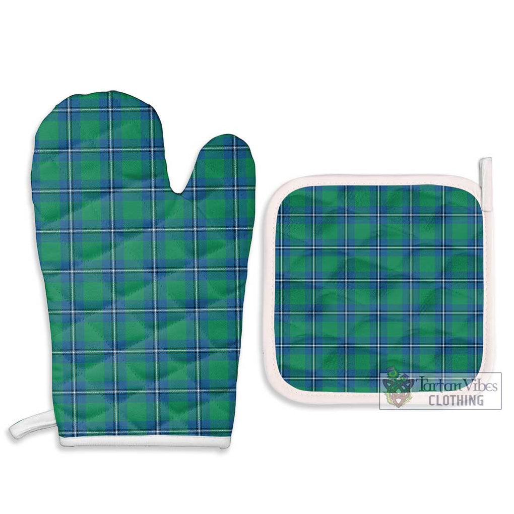 Irvine Tartan Combo Oven Mitt & Pot-Holder Combo 1 Oven Mitt & 2 Pot-Holder White - Tartan Vibes Clothing