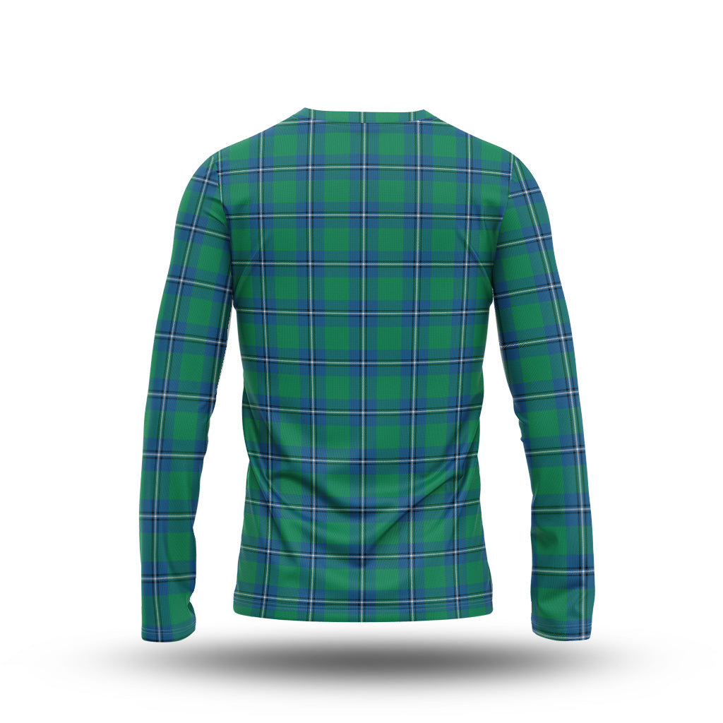 Irvine Tartan Long Sleeve T-Shirt with Family Crest
