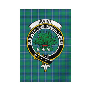 Irvine Tartan Garden Flag with Family Crest