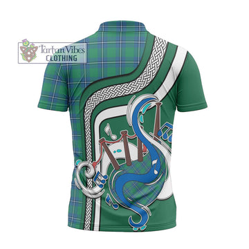 Irvine Tartan Zipper Polo Shirt with Epic Bagpipe Style