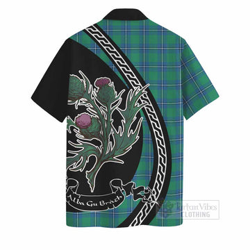 Irvine Family Crest Tartan Hawaiian Shirt Alba Thistle Inspired - Tartan Vibes Clothing