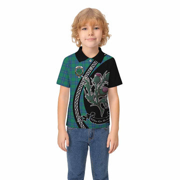 Irvine Family Crest Tartan Kid Polo Shirt Alba Thistle Inspired - Tartan Vibes Clothing